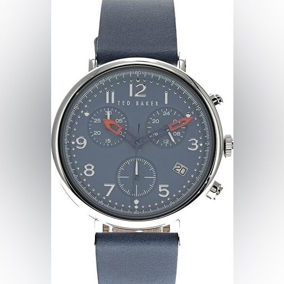 🔥🔥🔥 Ted Baker Mimosaa Chrono Blue Leather Strap Watch 🔥🔥🔥 - Picture 3 of 7